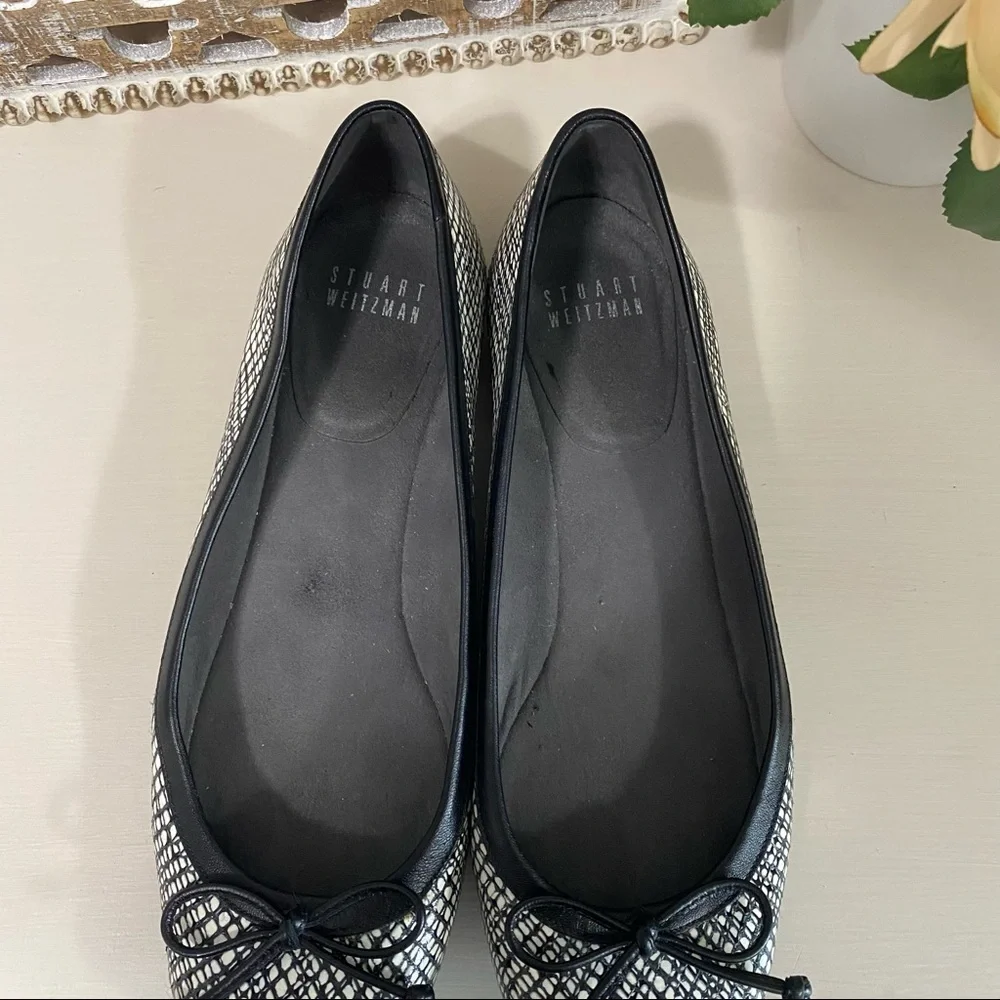 Stuart Weitzman White and Black Flats - Picture 8 of 10